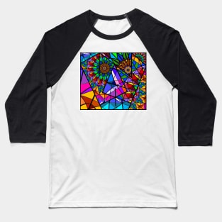 JEC Fractured Mandala Baseball T-Shirt